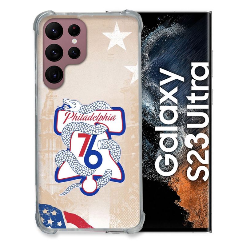 Coque Renforcée Pour Samsung Galaxy S23 Ultra Basket Philadelphia 76ers