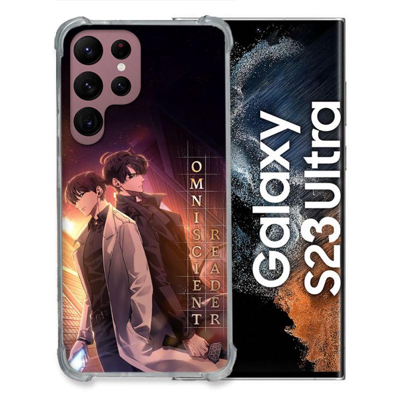 Coque Renforcée Pour Samsung Galaxy S23 Ultra Manga Lecteur Omniscient Affiche