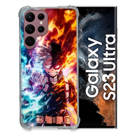 Coque Renforcée Pour Samsung Galaxy S23 Ultra Manga My Hero Academia Shoto Portrait