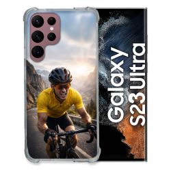 Coque Renforcée Pour Samsung Galaxy S23 Ultra Sport Cyclisme Maillot Jaune