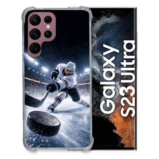 Coque Renforcée Pour Samsung Galaxy S23 Ultra Sport Hockey sur Glace