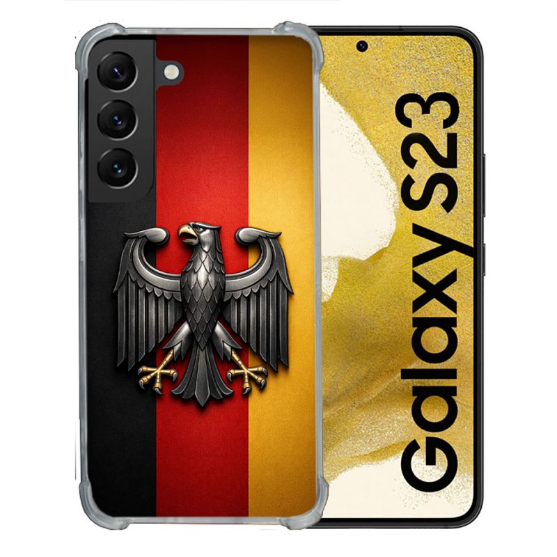 Coque Renforcée Pour Samsung Galaxy S23 Voyage Drapeau Allemagne