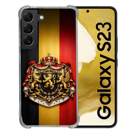 Coque Renforcée Pour Samsung Galaxy S23 Voyage Drapeau Belgique