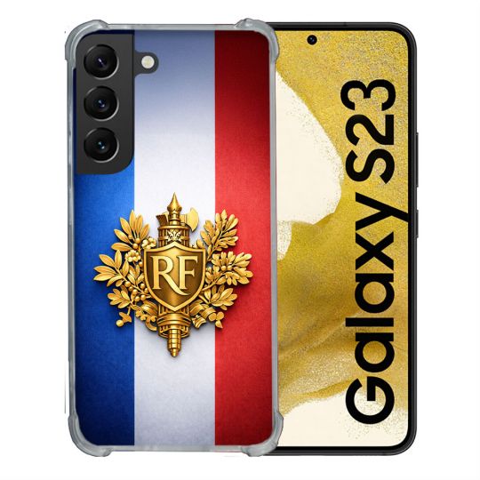 Coque Renforcée Pour Samsung Galaxy S23 Voyage Drapeau France