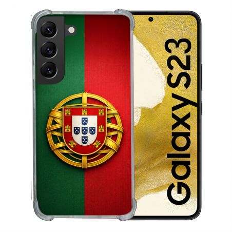 Coque Renforcée Pour Samsung Galaxy S23 Voyage Drapeau Portugal