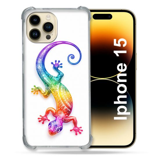Coque Renforcée Pour Iphone 15 Animal Salamandre Color 2026