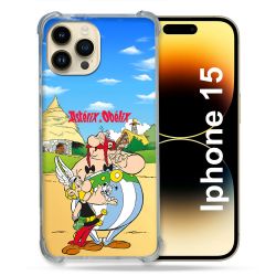 Coque Renforcée Pour Iphone 15 Astérix Obélix Color