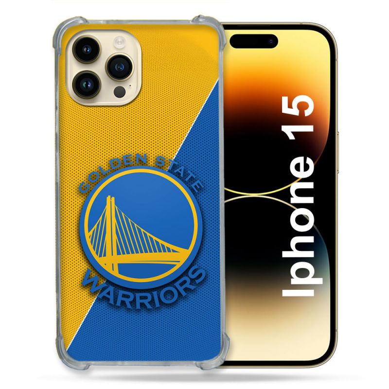 Coque Renforcée Pour Iphone 15 Basket Golden State Warriors