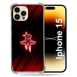 Coque Renforcée Pour Iphone 15 Basket Houston Rockets