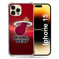 Coque Renforcée Pour Iphone 15 Basket Miami Heat