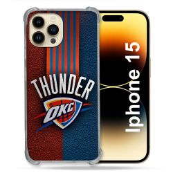 Coque Renforcée Pour Iphone 15 Basket Oklahoma City Thunder