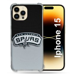 Coque Renforcée Pour Iphone 15 Basket San Antonio Spurs