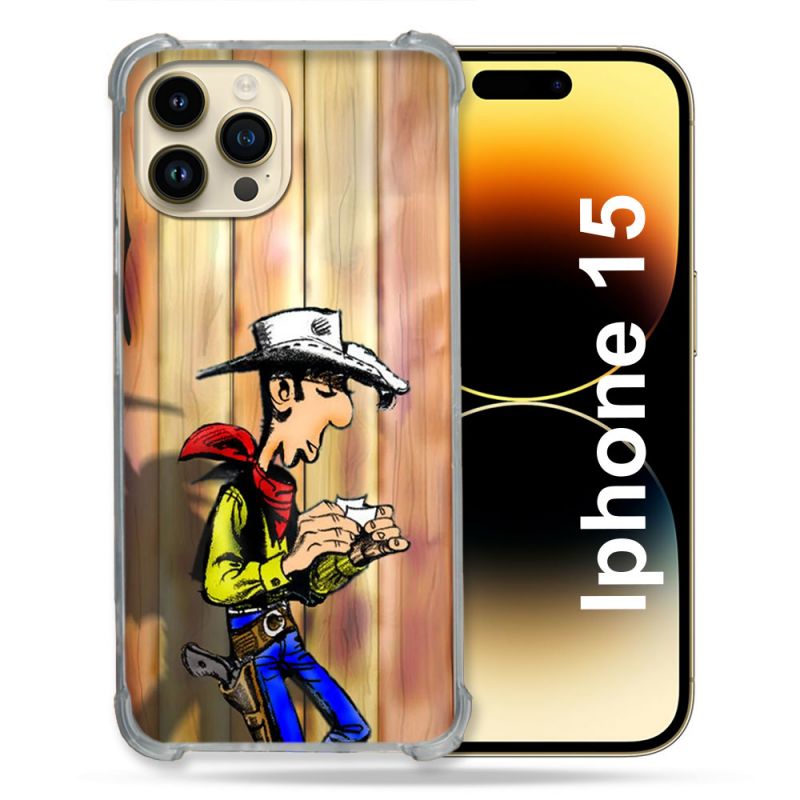 Coque Renforcée Pour Iphone 15 Lucky Luke