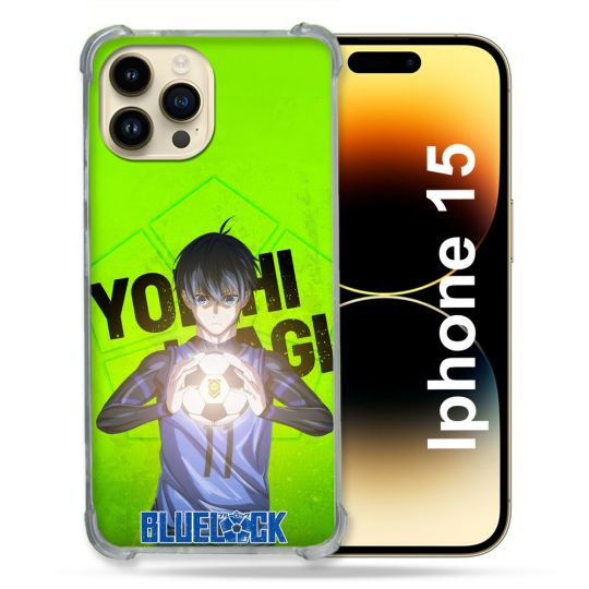 Coque Renforcée Pour Iphone 15 Manga Blue Lock Yoichi Isagi