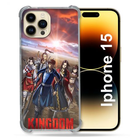 Coque Renforcée Pour Iphone 15 Manga Kingdom Affiche