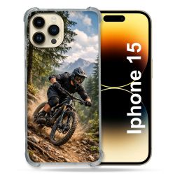 Coque Renforcée Pour Iphone 15 Sport VTT Montagne