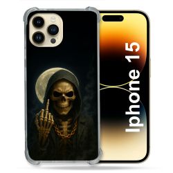 Coque Renforcée Pour Iphone 15 Tete de Mort Doigt 2026