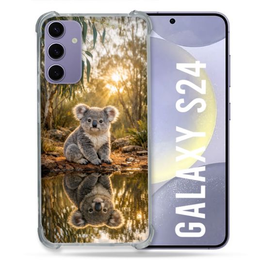 Coque Renforcée Pour Samsung Galaxy S24 Animal Koala Reflet