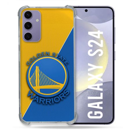 Coque Renforcée Pour Samsung Galaxy S24 Basket Golden State Warriors