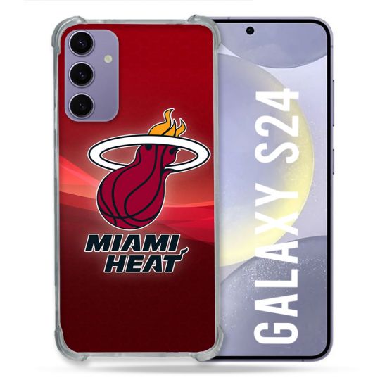 Coque Renforcée Pour Samsung Galaxy S24 Basket Miami Heat