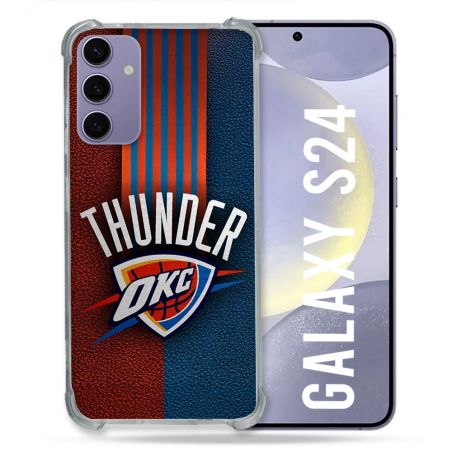 Coque Renforcée Pour Samsung Galaxy S24 Basket Oklahoma City Thunder