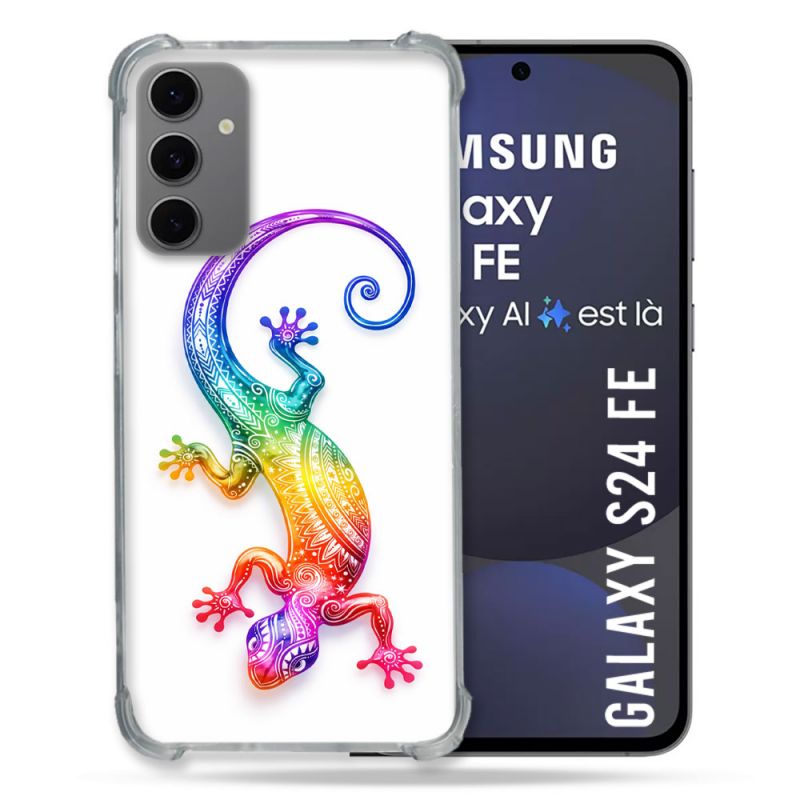 Coque Renforcée Pour Samsung Galaxy S24 FE Animal Salamandre Color 2026
