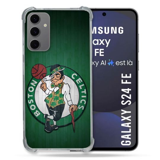 Coque Renforcée Pour Samsung Galaxy S24 FE Basket Boston Celtics