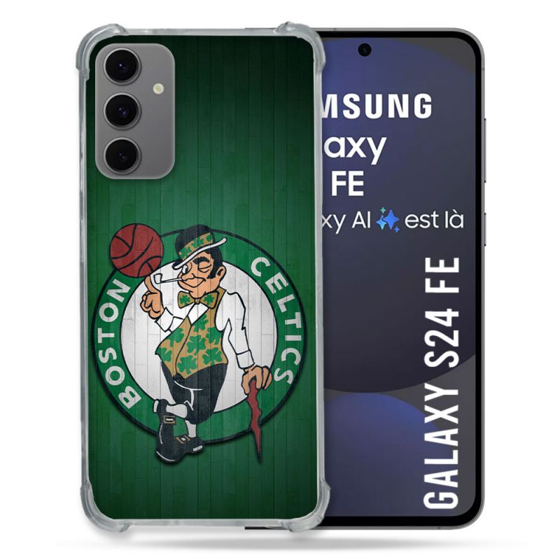 Coque Renforcée Pour Samsung Galaxy S24 FE Basket Boston Celtics