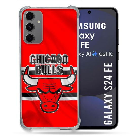Coque Renforcée Pour Samsung Galaxy S24 FE Basket Chicago Bulls