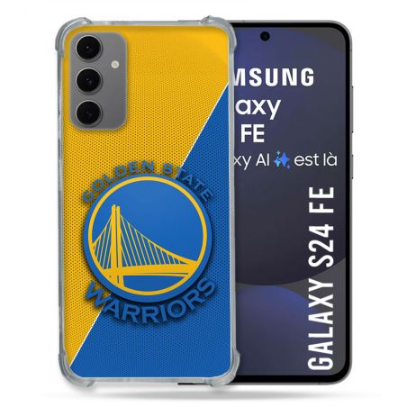 Coque Renforcée Pour Samsung Galaxy S24 FE Basket Golden State Warriors