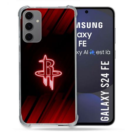 Coque Renforcée Pour Samsung Galaxy S24 FE Basket Houston Rockets