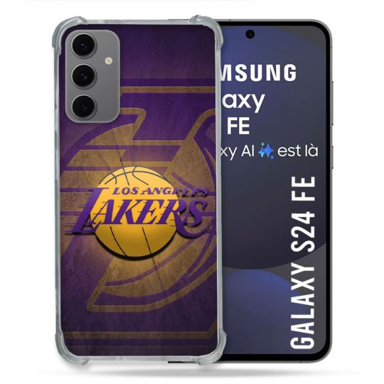 Coque Renforcée Pour Samsung Galaxy S24 FE Basket Los Angeles Lakers