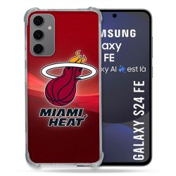 Coque Renforcée Pour Samsung Galaxy S24 FE Basket Miami Heat