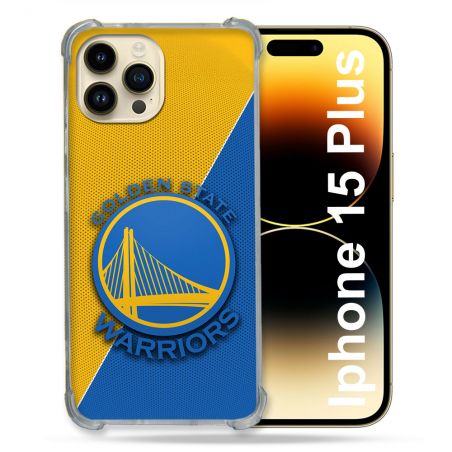 Coque Renforcée Pour Iphone 15 Plus Basket Golden State Warriors