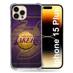 Coque Renforcée Pour Iphone 15 Plus Basket Los Angeles Lakers