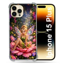 Coque Renforcée Pour Iphone 15 Plus Fantastique Fee Fleur