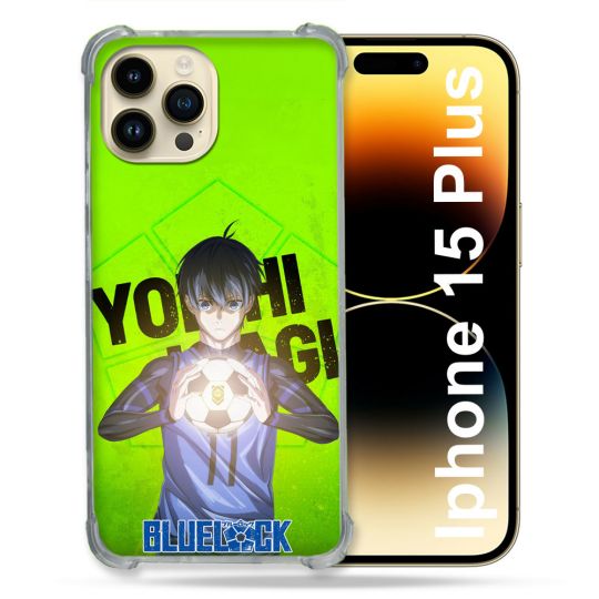 Coque Renforcée Pour Iphone 15 Plus Manga Blue Lock Yoichi Isagi