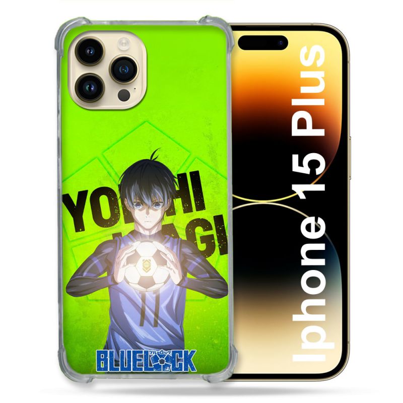 Coque Renforcée Pour Iphone 15 Plus Manga Blue Lock Yoichi Isagi
