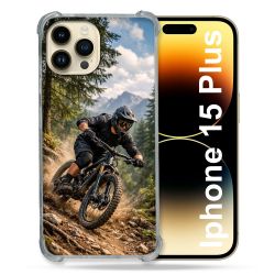 Coque Renforcée Pour Iphone 15 Plus Sport VTT Montagne
