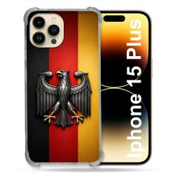 Coque Renforcée Pour Iphone 15 Plus Voyage Drapeau Allemagne