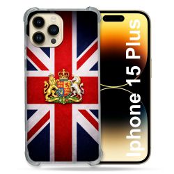 Coque Renforcée Pour Iphone 15 Plus Voyage Drapeau Grande Bretagne UK