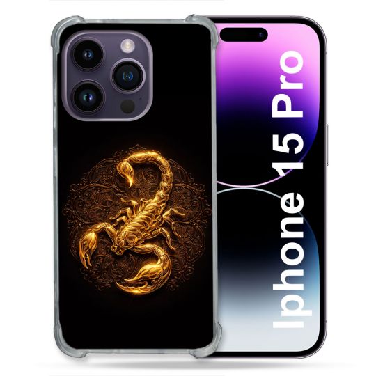 Coque Renforcée Pour Iphone 15 Pro Animal Scorpion Fresque 2026