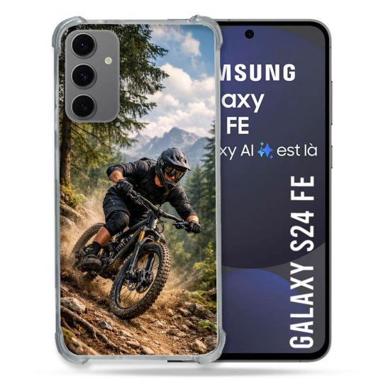 Coque Renforcée Pour Samsung Galaxy S24 FE Sport VTT Montagne