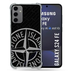 Coque Renforcée Pour Samsung Galaxy S24 FE Stone Island Gris