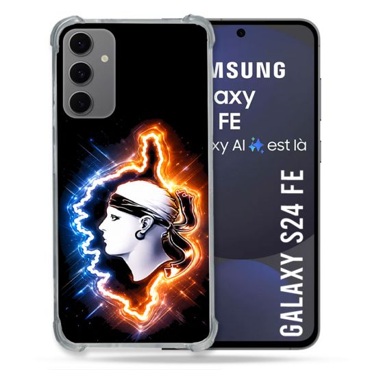 Coque Renforcée Pour Samsung Galaxy S24 FE Voyage Corse Brillante