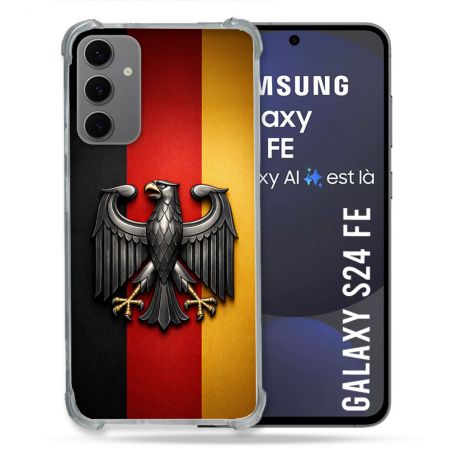 Coque Renforcée Pour Samsung Galaxy S24 FE Voyage Drapeau Allemagne