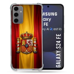 Coque Renforcée Pour Samsung Galaxy S24 FE Voyage Drapeau Espagne