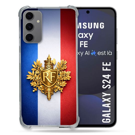 Coque Renforcée Pour Samsung Galaxy S24 FE Voyage Drapeau France