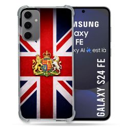 Coque Renforcée Pour Samsung Galaxy S24 FE Voyage Drapeau Grande Bretagne UK