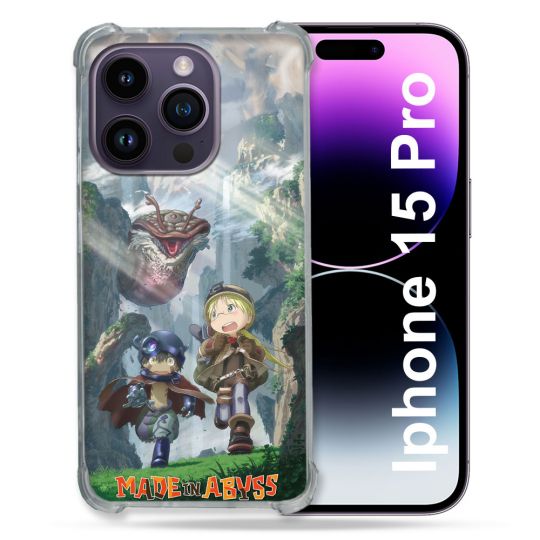 Coque Renforcée Pour Iphone 15 Pro Manga Made In Abyss Affiche